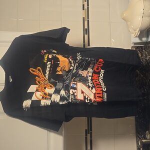 Vintage Black Short Sleeve Racing Graphic Tee, Dale Earnhardt, Size Large